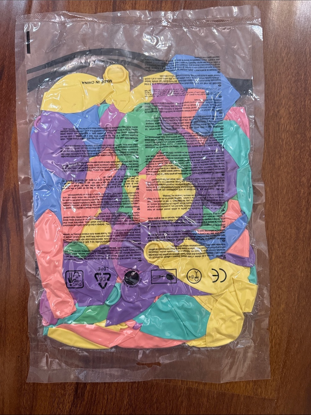Bright Mixed-Color Party Balloons - Assorted Pastel Pack